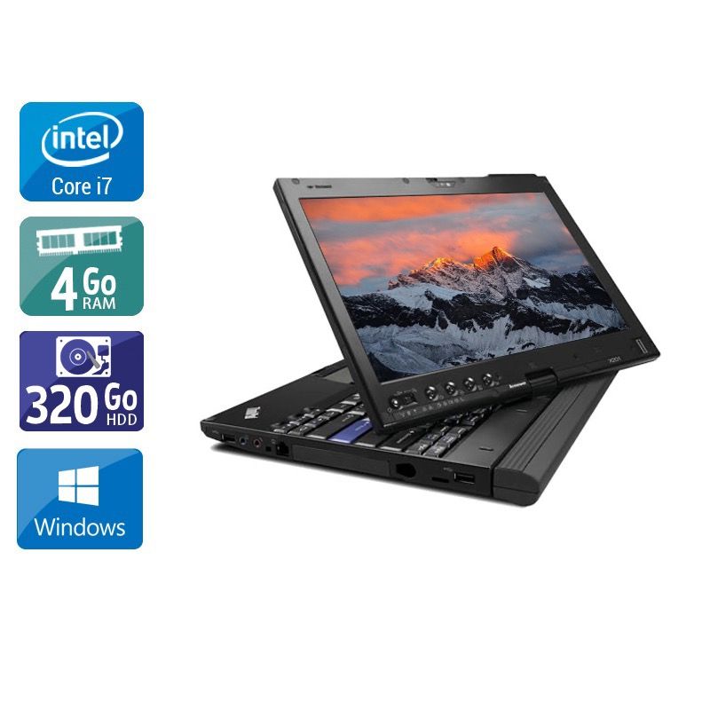 Lenovo Thinkpad X230 Tablet i7 4Go RAM 320Go HDD Windows 10