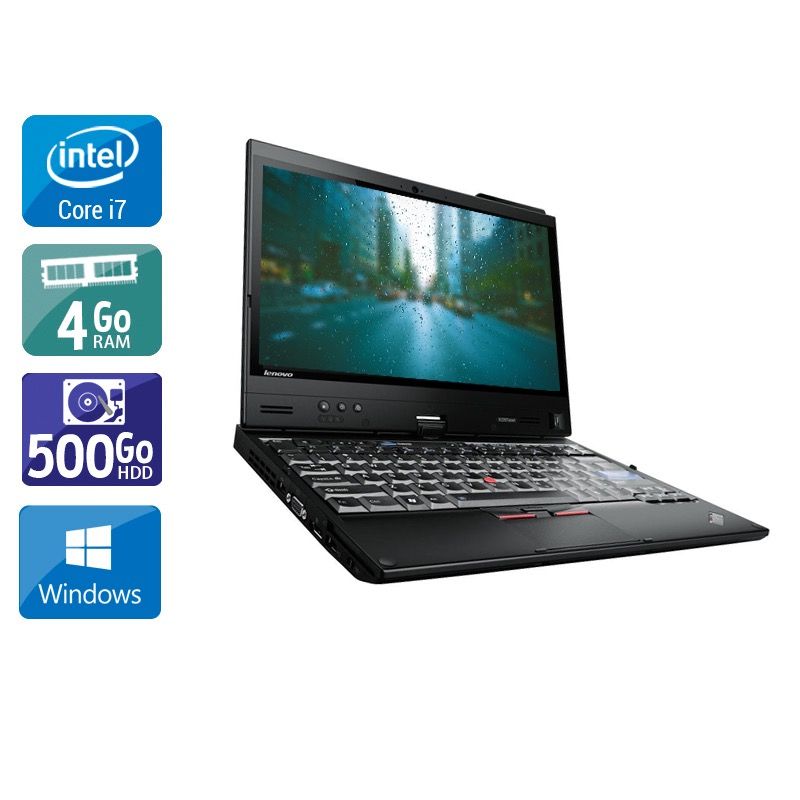 Lenovo Thinkpad X220 Tablet i7 4Go RAM 500Go HDD Windows 10