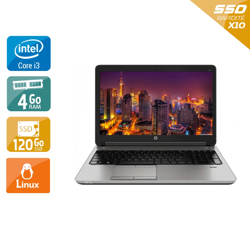 HP ProBook 650 G1 i3 8Go RAM 120Go SSD Linux
