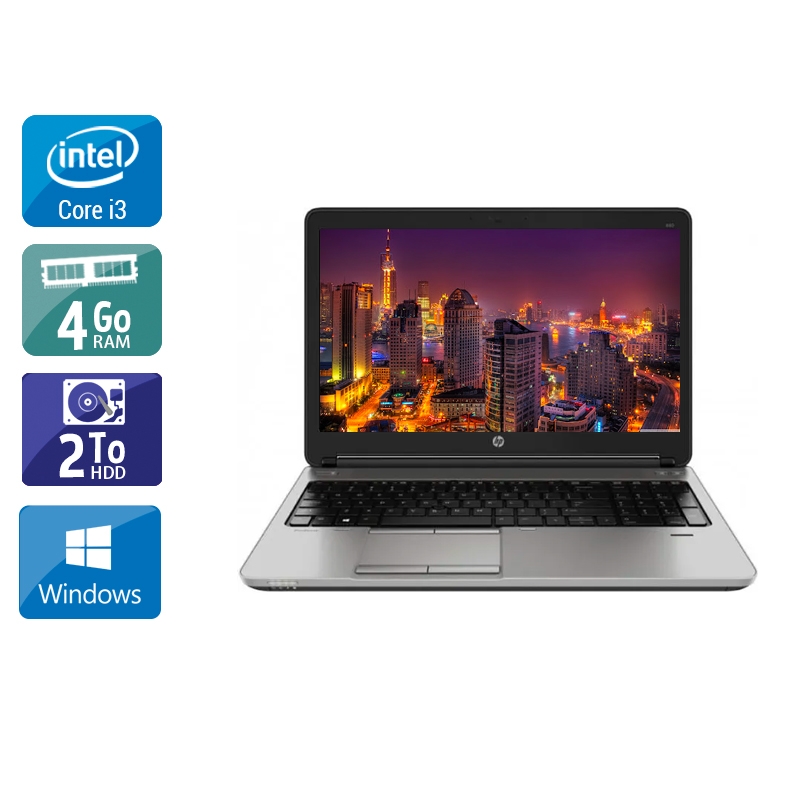 HP ProBook 650 G1 i3 4Go RAM 2To HDD Windows 10