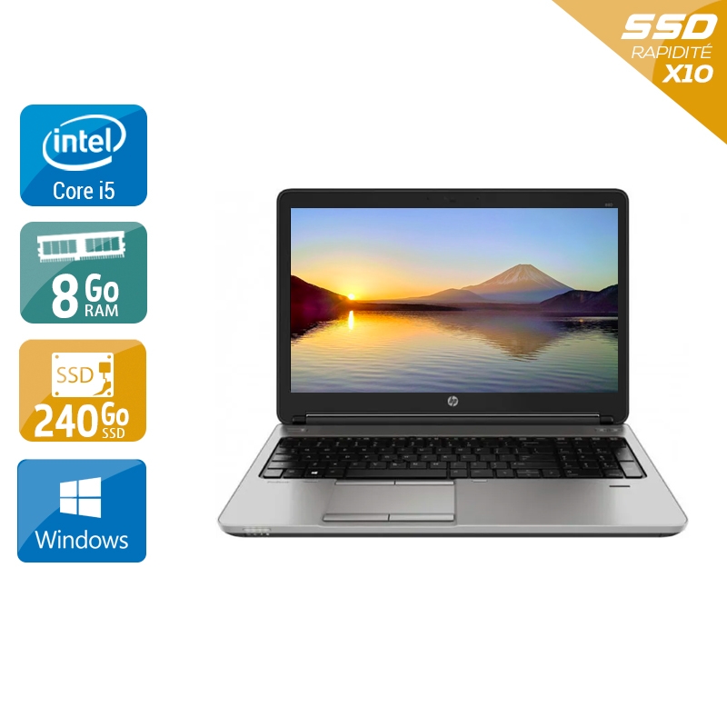 HP ProBook 650 G1 i5 8Go RAM 240Go SSD Windows 10