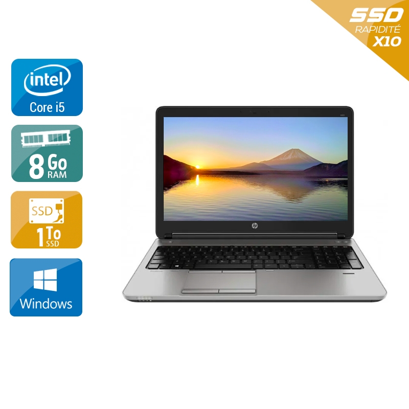 HP ProBook 650 G1 i5 8Go RAM 1To SSD Windows 10