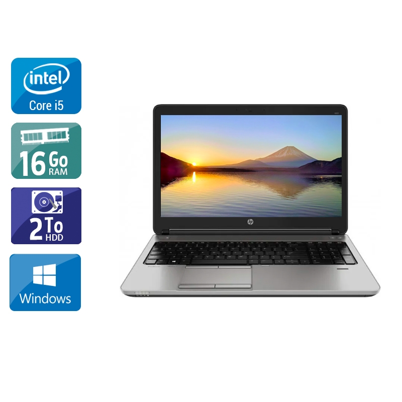 HP ProBook 650 G1 i5 16Go RAM 2To HDD Windows 10