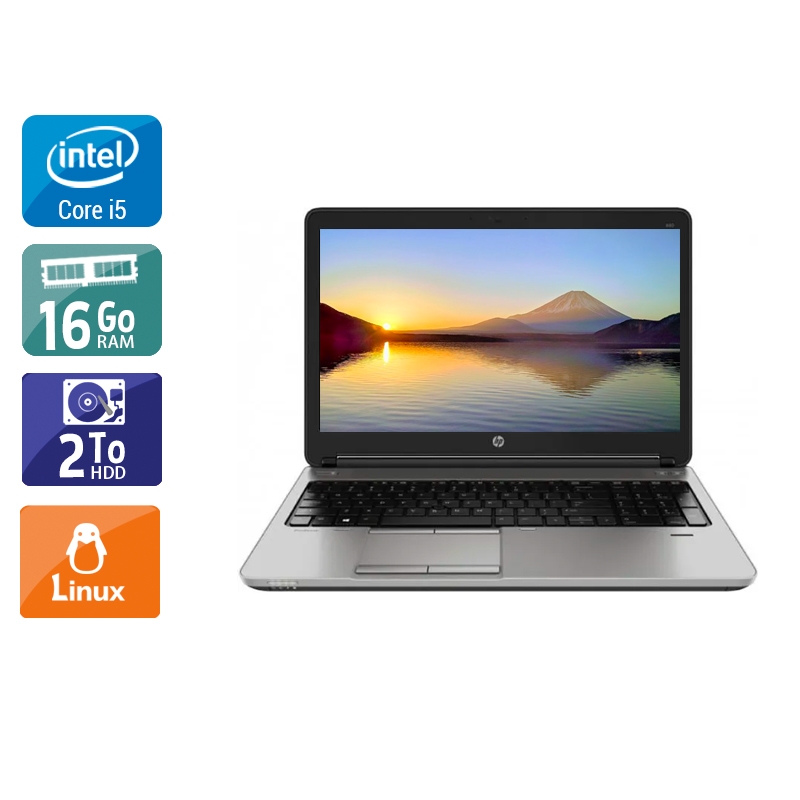HP ProBook 650 G1 i5 16Go RAM 2To HDD Linux
