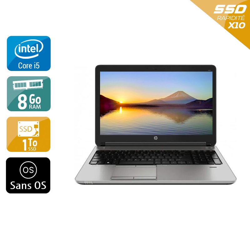 HP ProBook 650 G1 i5 8Go RAM 1To SSD Sans OS