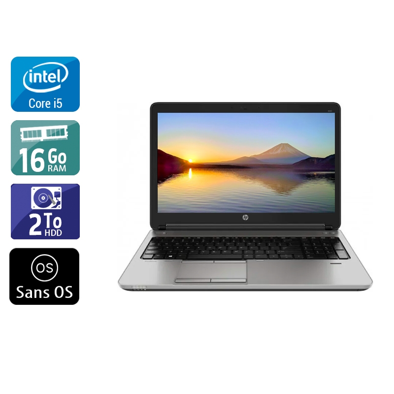 HP ProBook 650 G1 i5 16Go RAM 2To HDD Sans OS
