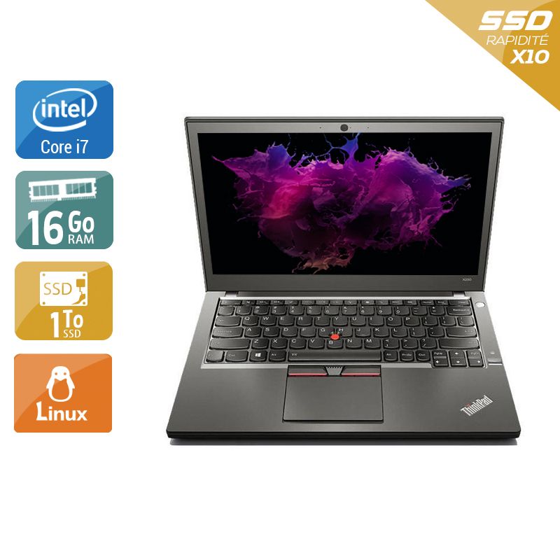 Lenovo ThinkPad X250 i7 - 16Go RAM 1To SSD Linux