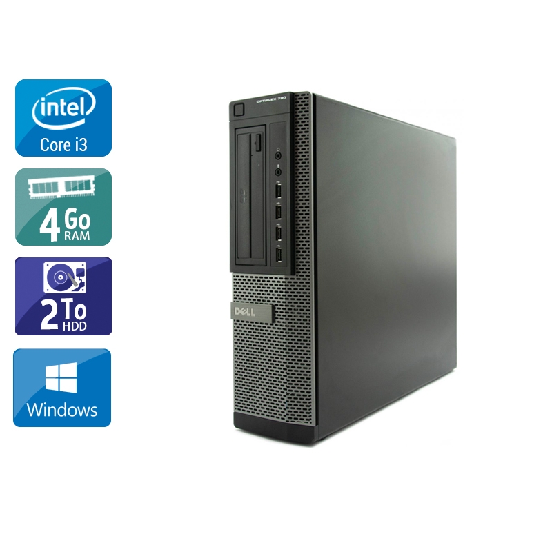 Dell Optiplex 790 Desktop i3 4Go RAM 2To HDD Windows 10