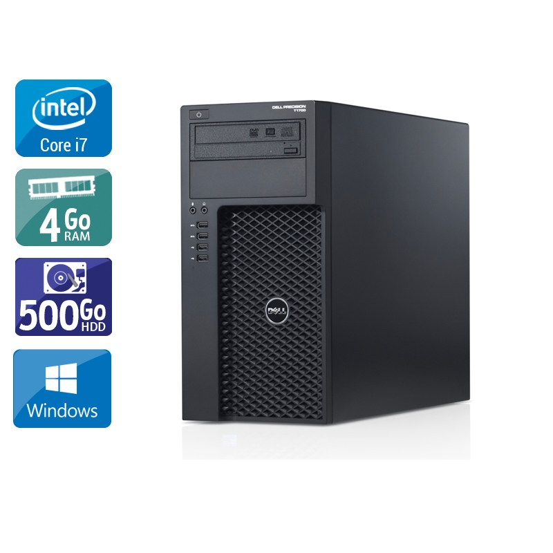 Dell Precision T1700 Tower i7 4Go RAM 500Go HDD Windows 10