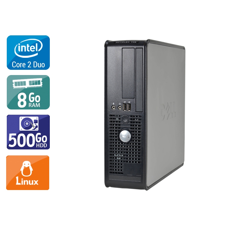 Dell Optiplex 745 SFF Core 2 Duo 8Go RAM 500Go HDD Linux