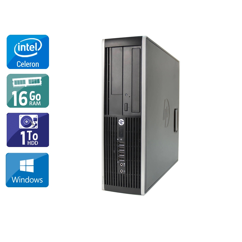 HP Compaq Pro 6200 SFF Celeron Dual Core 16Go RAM 1To HDD Windows 10
