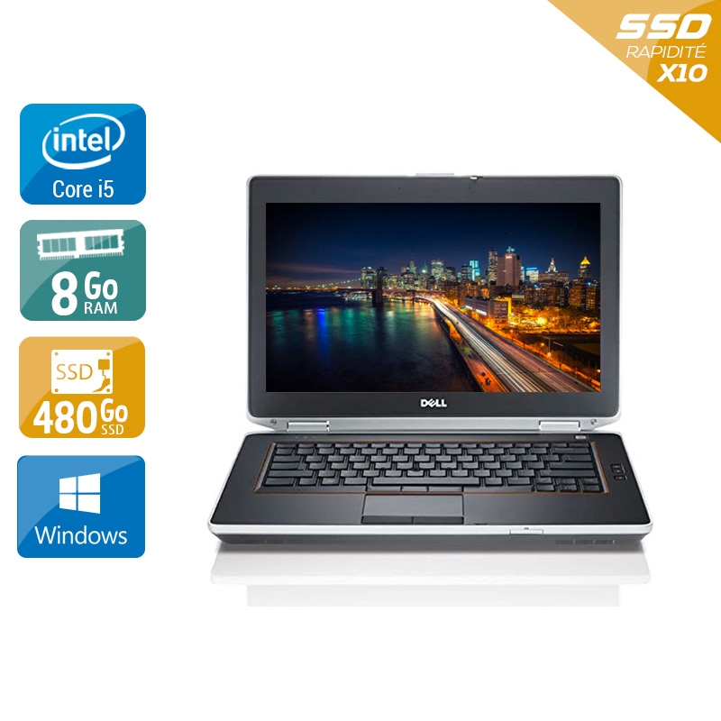 Dell Latitude e6430 i5  - 8Go RAM 480Go SSD Windows 10