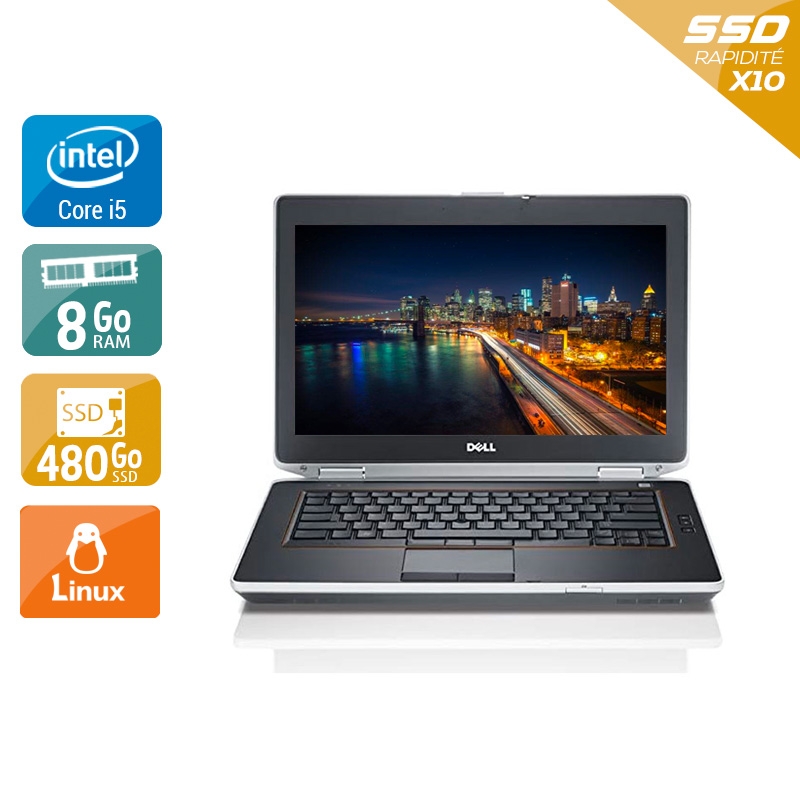 Dell Latitude e6430 i5  - 8Go RAM 480Go SSD Linux