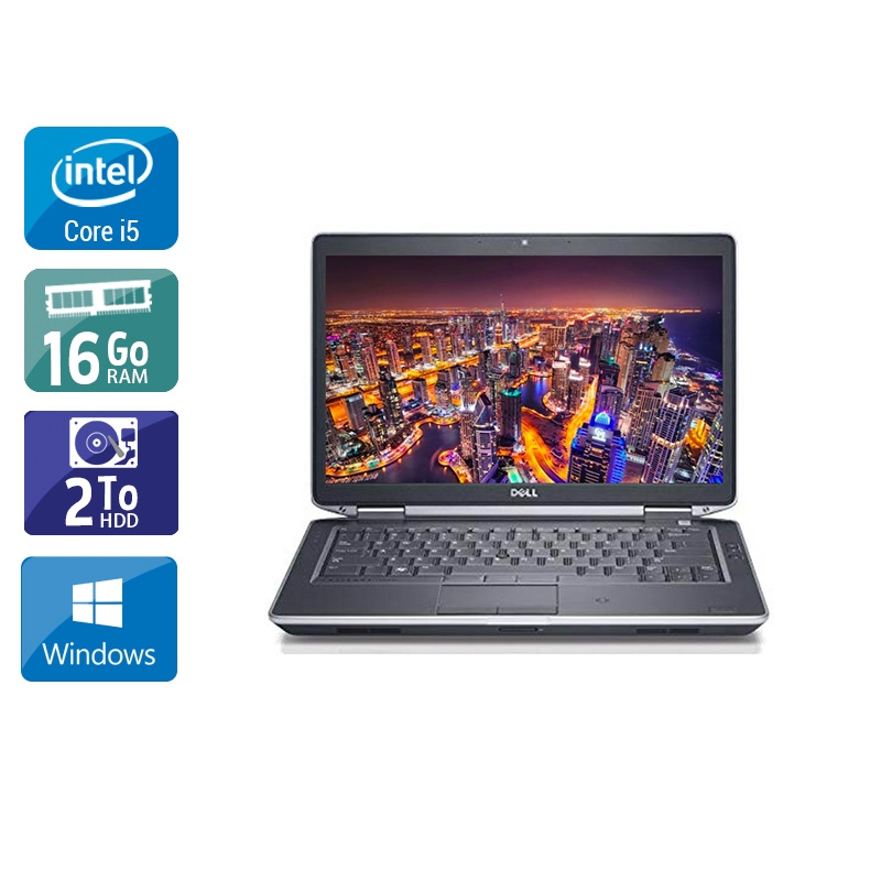 Dell Latitude e6440 i5  - 16Go RAM 2To HDD Windows 10