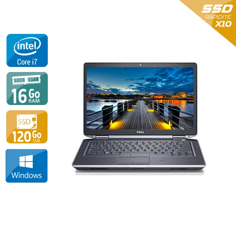 Dell Latitude e6440 i7  - 16Go RAM 120Go SSD Windows 10