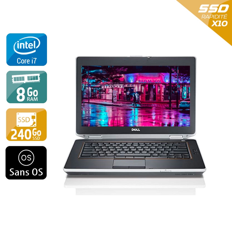 Dell Latitude e6430 i7  - 8Go RAM 240Go SSD Sans OS