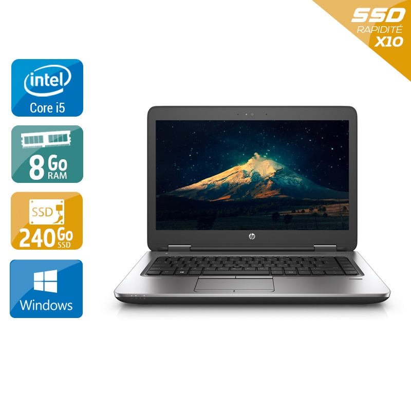 HP Probook 640 G2 i5 Gen 6  - 8Go RAM 240Go SSD Windows 10