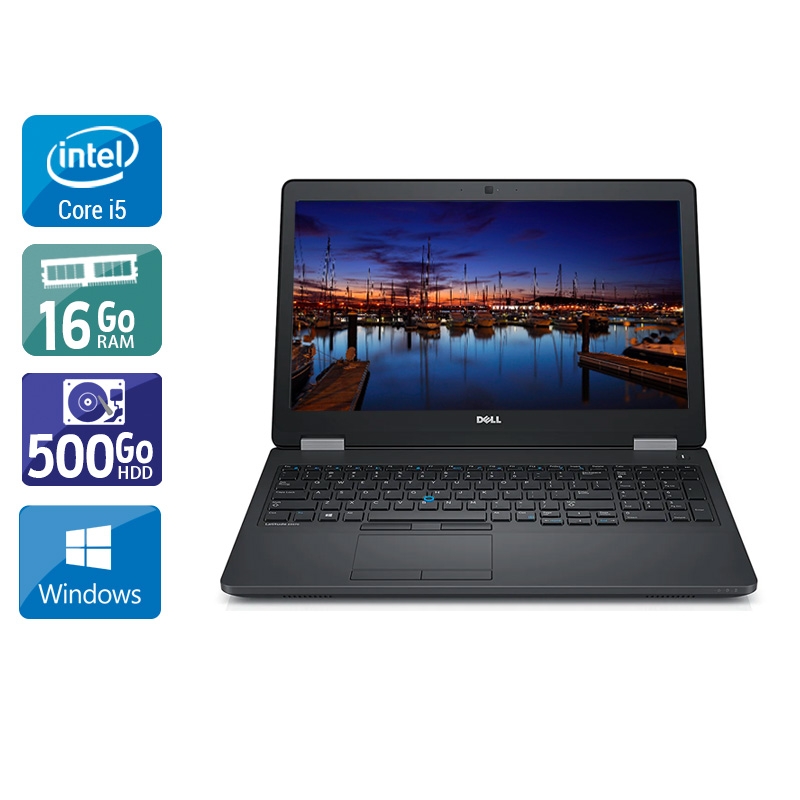 Dell Latitude e5570 i5 Gen 6  - 16Go RAM 500Go HDD Windows 10