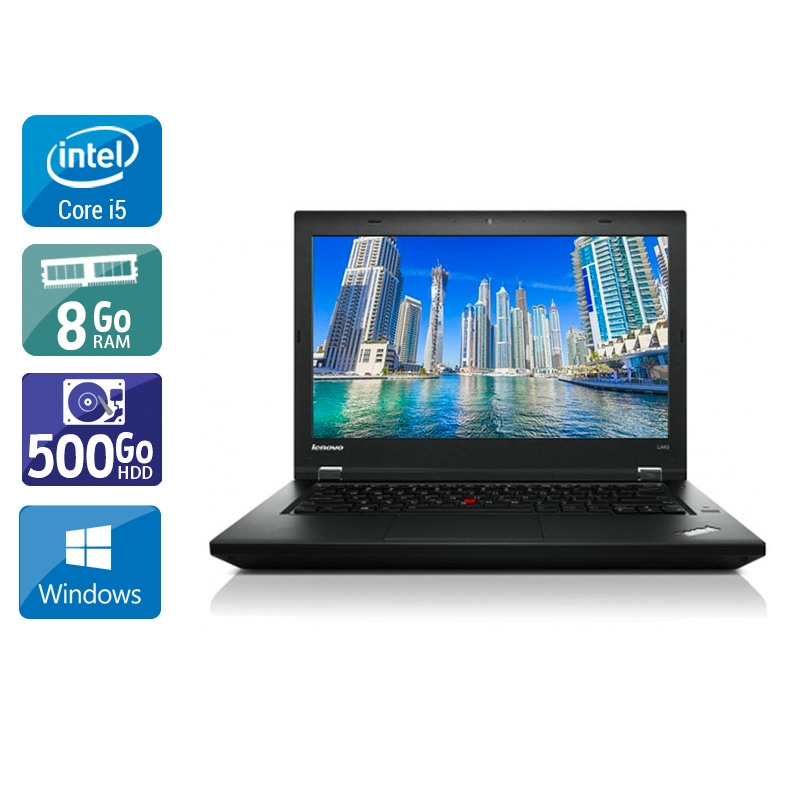 Lenovo Thinkpad T440 i5  - 8Go RAM 500Go HDD Windows 10