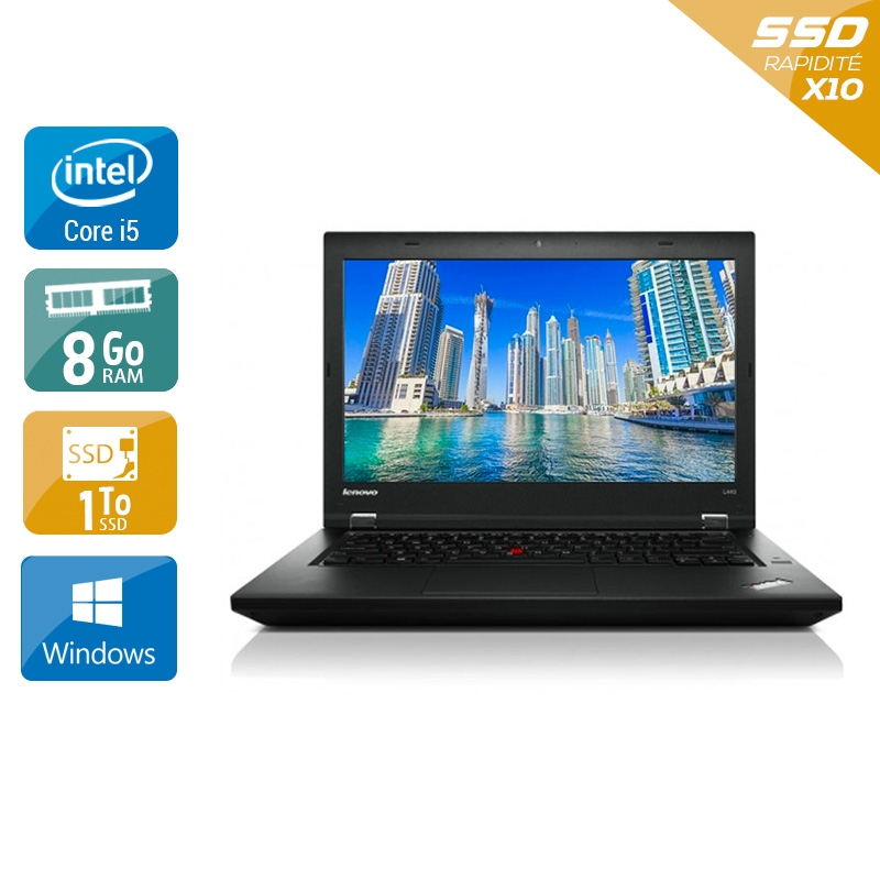 Lenovo Thinkpad T440 i5  - 8Go RAM 1To SSD Windows 10