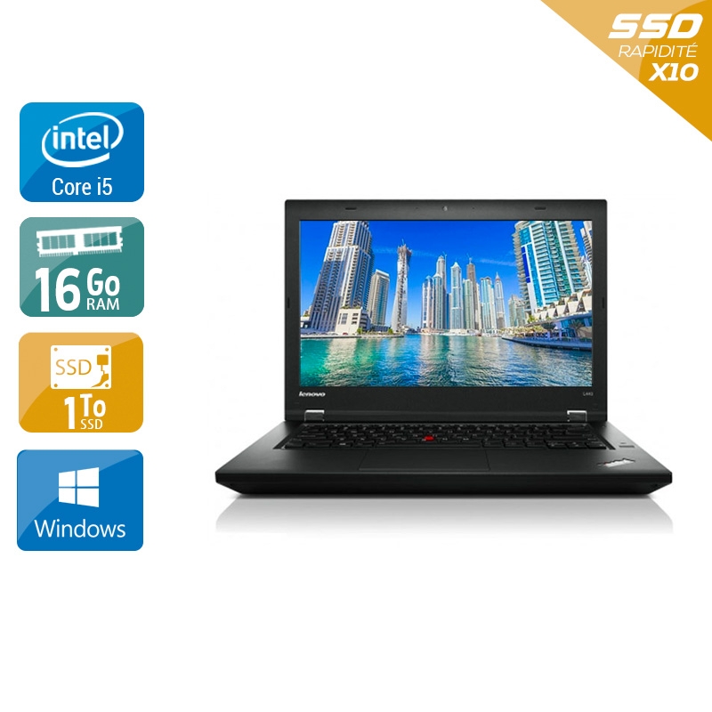 Lenovo Thinkpad T450 i5  - 16Go RAM 1To SSD Windows 10