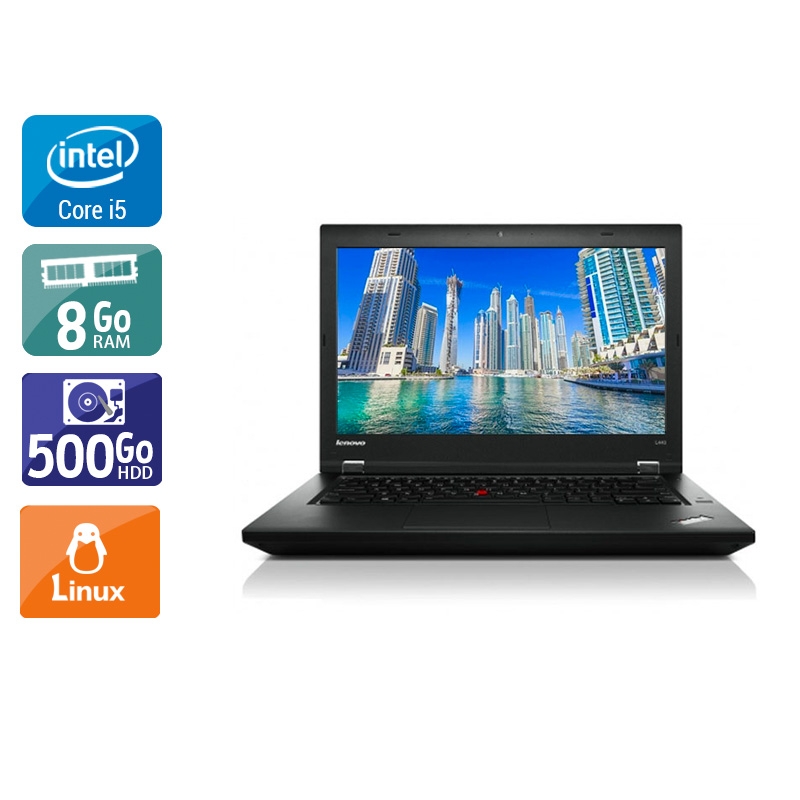 Lenovo Thinkpad T450 i5  - 8Go RAM 500Go HDD Linux