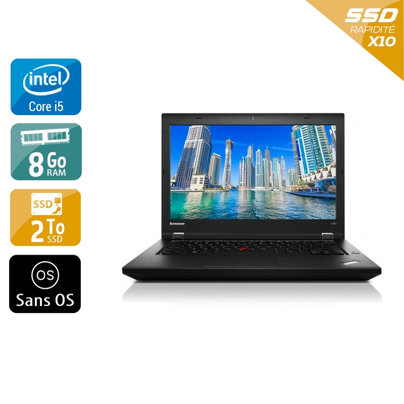Lenovo Thinkpad T450 i5  - 8Go RAM 2To SSD Sans OS