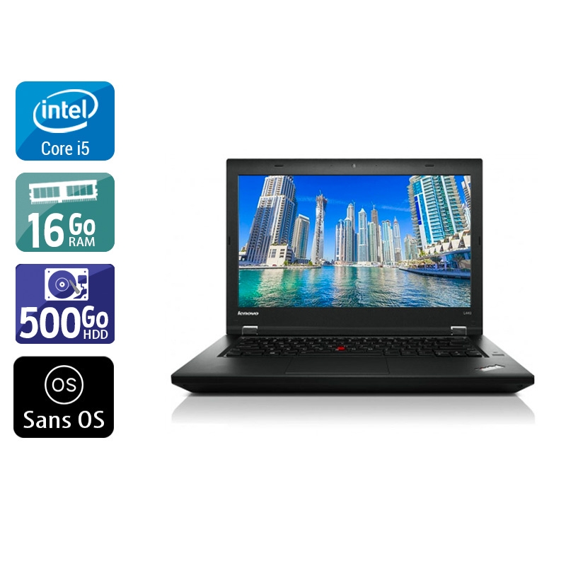 Lenovo Thinkpad T450 i5  - 16Go RAM 500Go HDD Sans OS