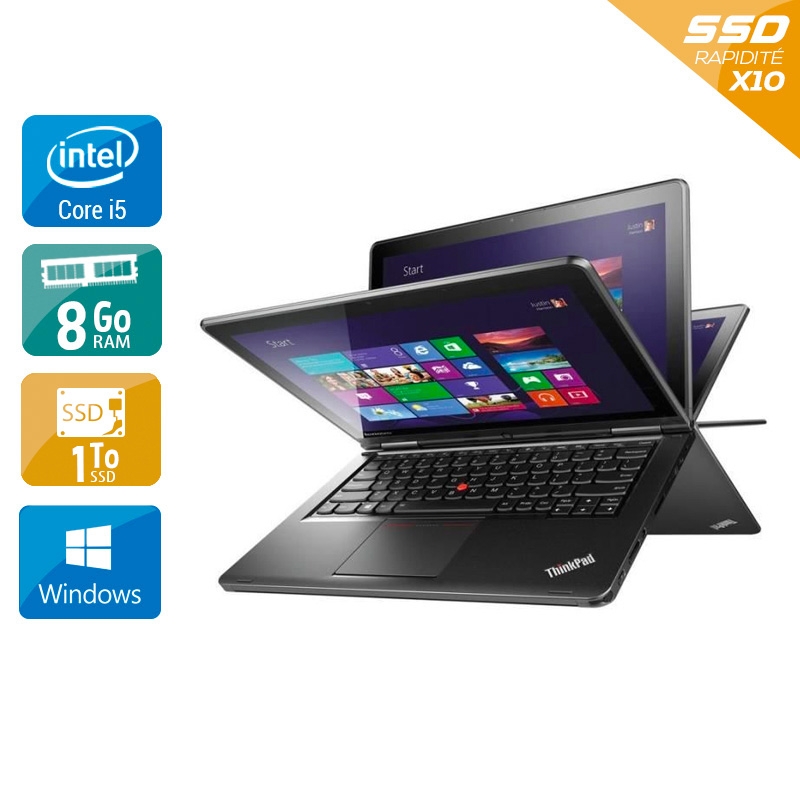 Lenovo Thinkpad S1 Yoga 12,5" i7 8Go RAM 1To SSD Windows 10