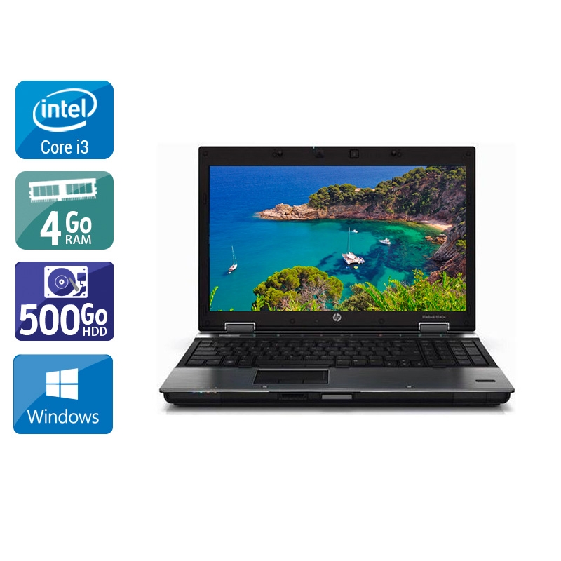 HP EliteBook 8440p i3  - 4Go RAM 500Go HDD Windows 10