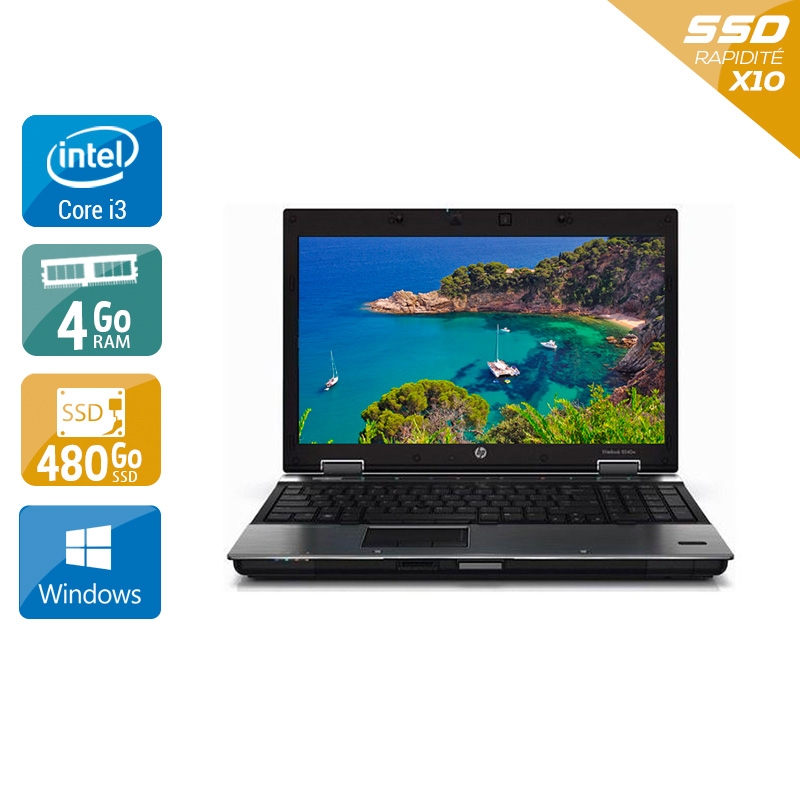 HP EliteBook 8440p i3  - 4Go RAM 480Go SSD Windows 10