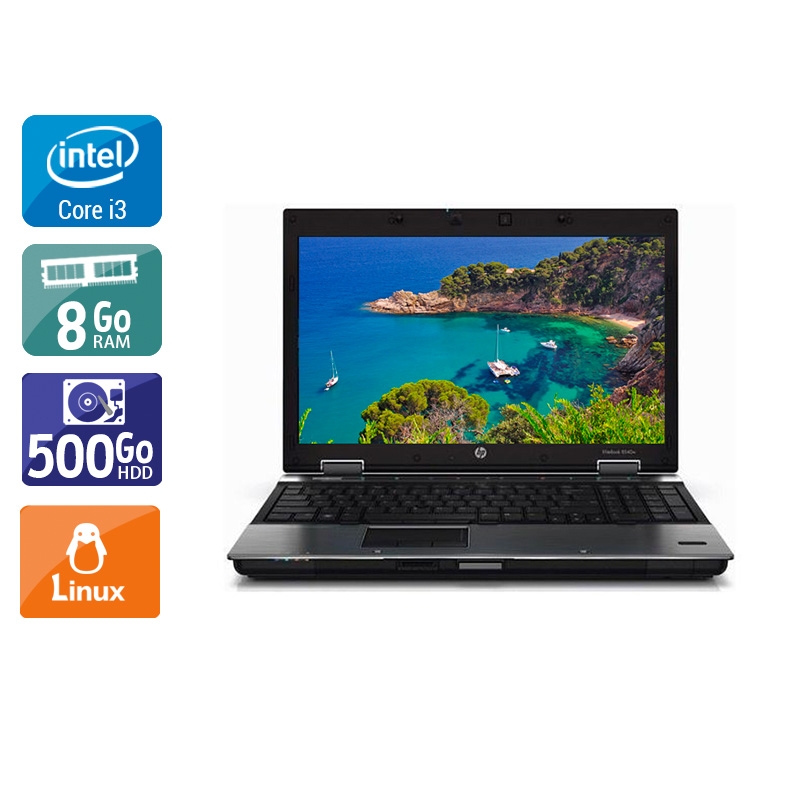 HP EliteBook 8440p i3  - 8Go RAM 500Go HDD Linux