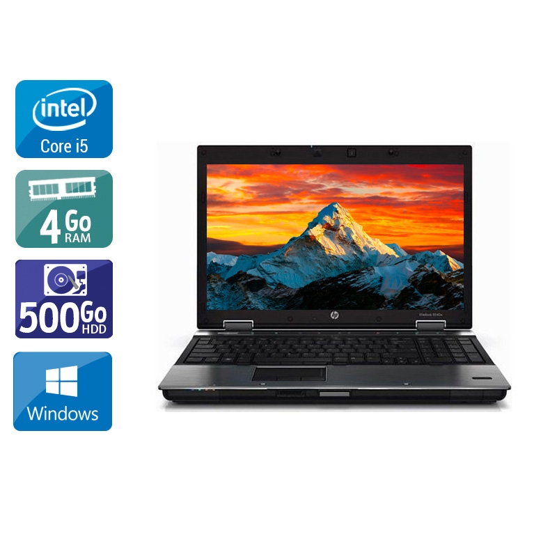 HP EliteBook 8440p i5  - 4Go RAM 500Go HDD Windows 10