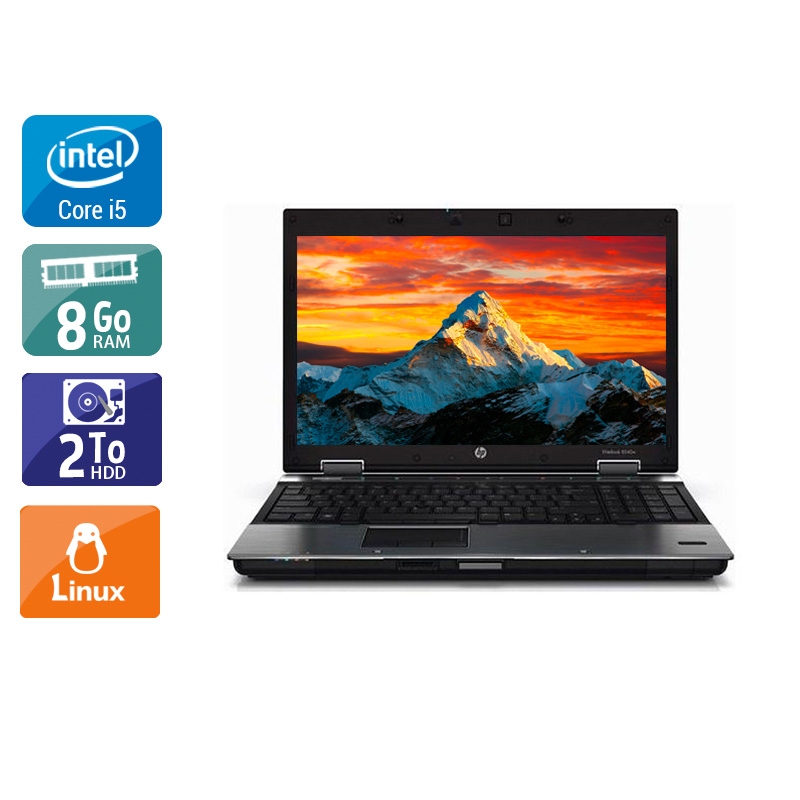 HP EliteBook 8440p i5  - 8Go RAM 2To HDD Linux