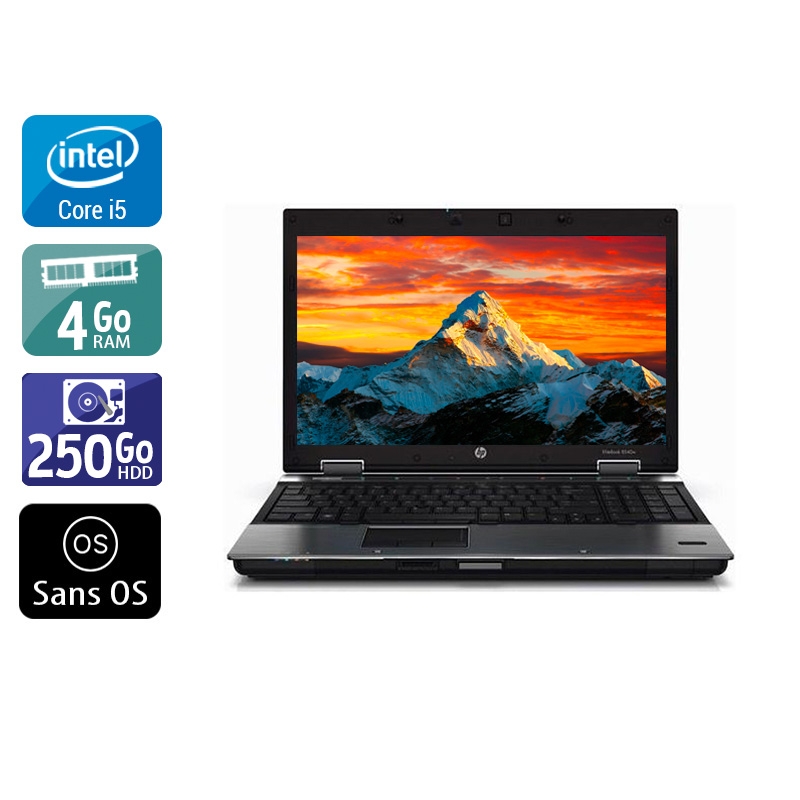 HP EliteBook 8440p i5  - 4Go RAM 250Go HDD Sans OS