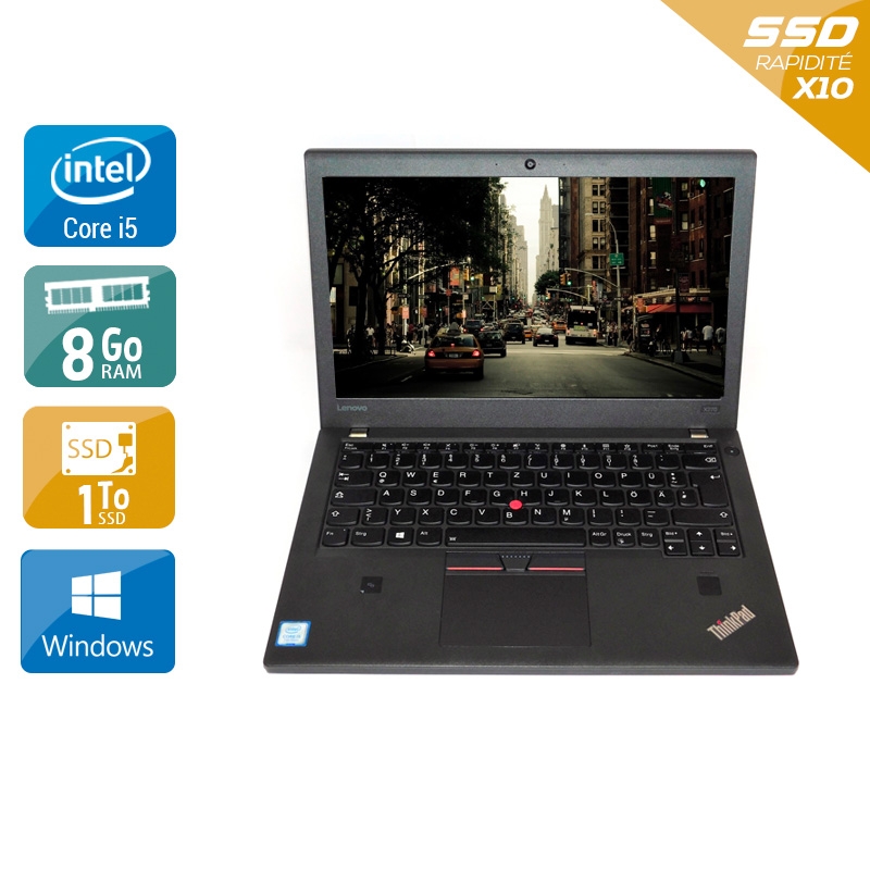 Lenovo Thinkpad X270 i5 Gen 7  - 8Go RAM 1To SSD Windows 10