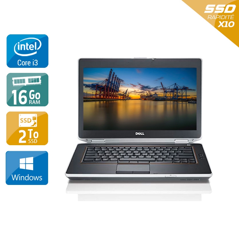 Dell Latitude e6430 i3  - 16Go RAM 2To SSD Windows 10