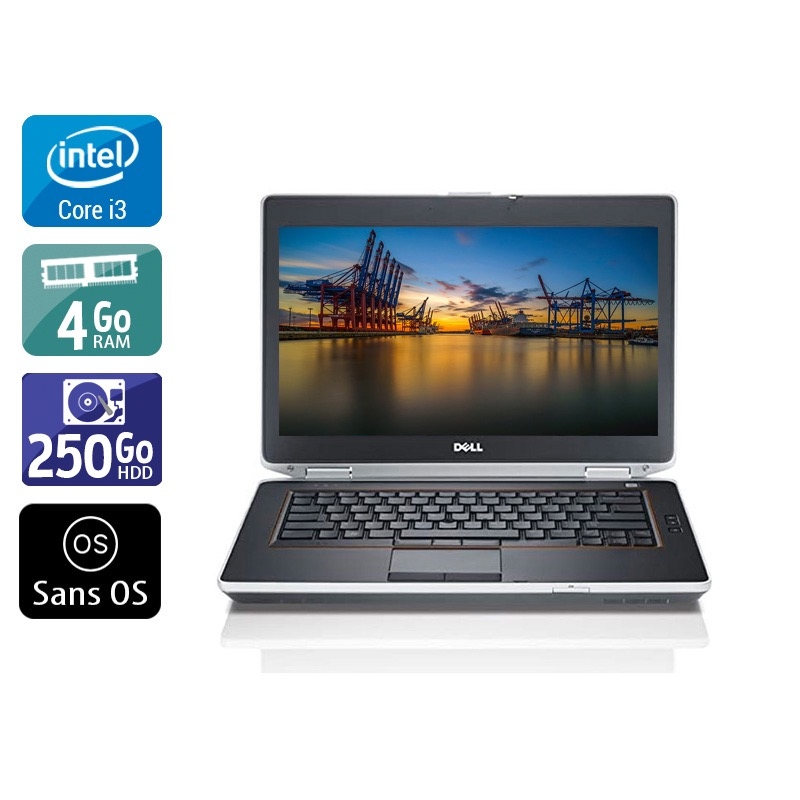 Dell Latitude e6430 i3  - 4Go RAM 250Go HDD Sans OS