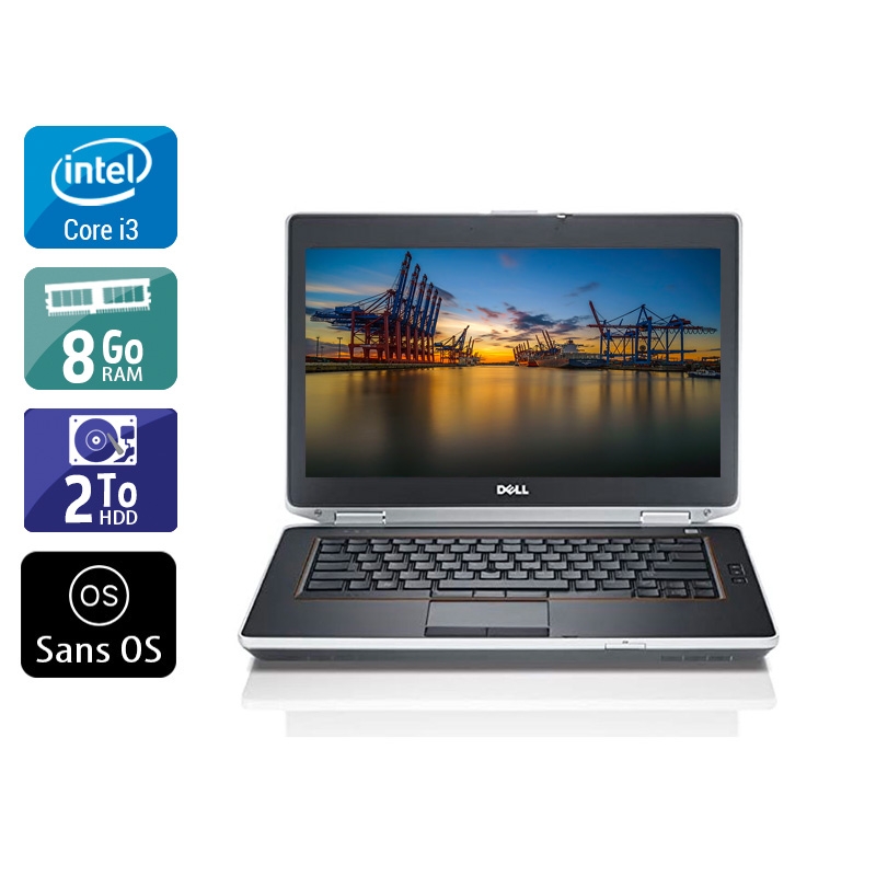 Dell Latitude e6430 i3  - 8Go RAM 2To HDD Sans OS