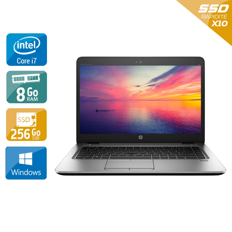 HP EliteBook 840r G4 i5 Gen 7  - 8Go RAM 256Go SSD Windows 10