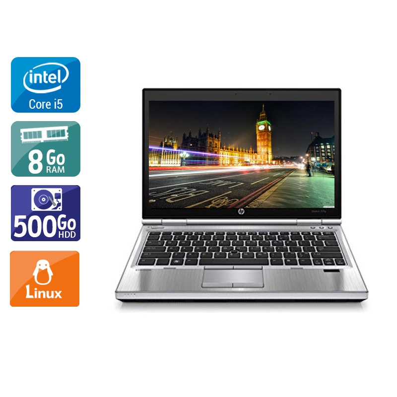 HP EliteBook 2570p 12,5" i5 - 8Go RAM 500Go HDD Linux