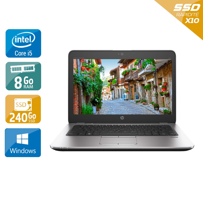 HP EliteBook 820 G3 12,5" i5 Gen 6 - 8Go RAM 240Go SSD Windows 10
