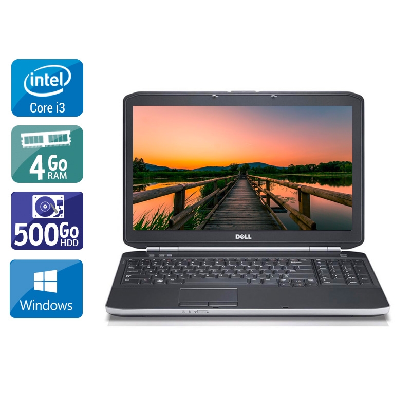 Dell Latitude e5520 15,6" i3 - 4Go RAM 500Go HDD Windows 10