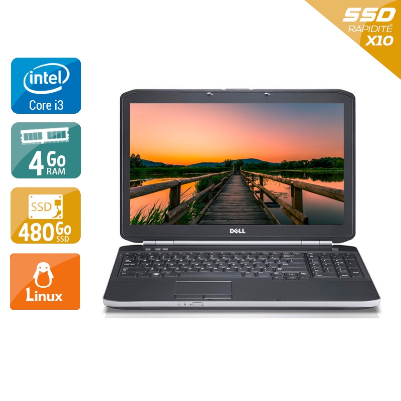 Dell Latitude e5520 15,6" i3 - 4Go RAM 480Go SSD Linux