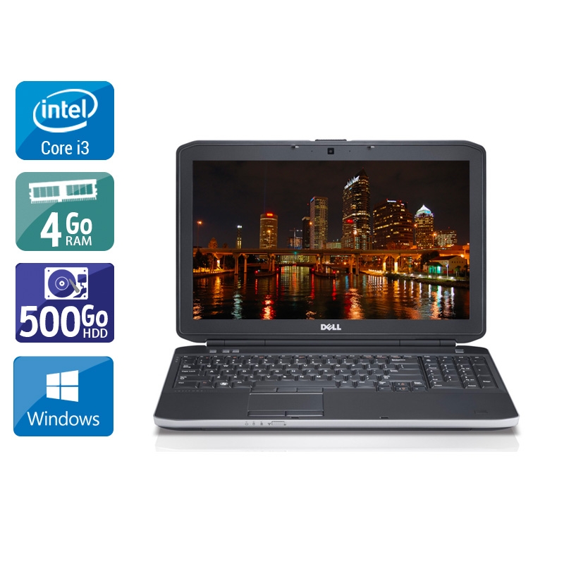 Dell Latitude e5530 15,6" i3  - 4Go RAM 500Go HDD Windows 10