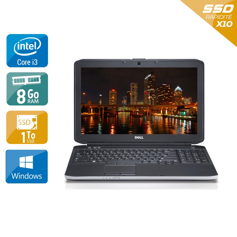 Dell Latitude e5530 15,6" i3  - 8Go RAM 1To SSD Windows 10