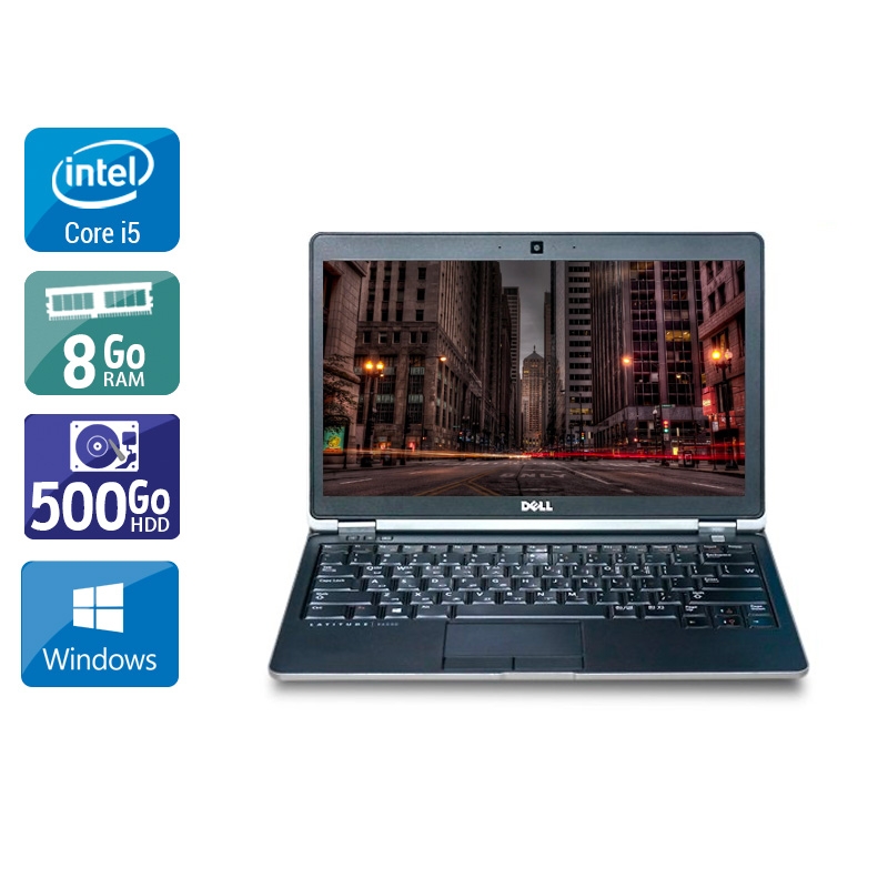 Dell Latitude e6220 12,5" i5  - 8Go RAM 500Go HDD Windows 10