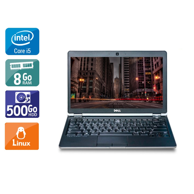 Dell Latitude e6220 12,5" i5  - 8Go RAM 500Go HDD Linux