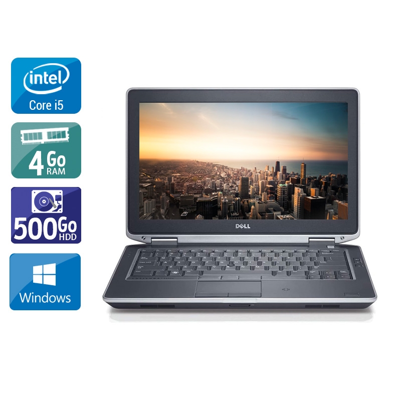 Dell Latitude e6320 13,3" i5  - 4Go RAM 500Go HDD Windows 10