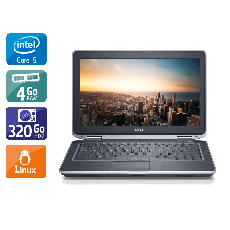Dell Latitude e6320 13,3" i5  - 4Go RAM 320Go HDD Linux
